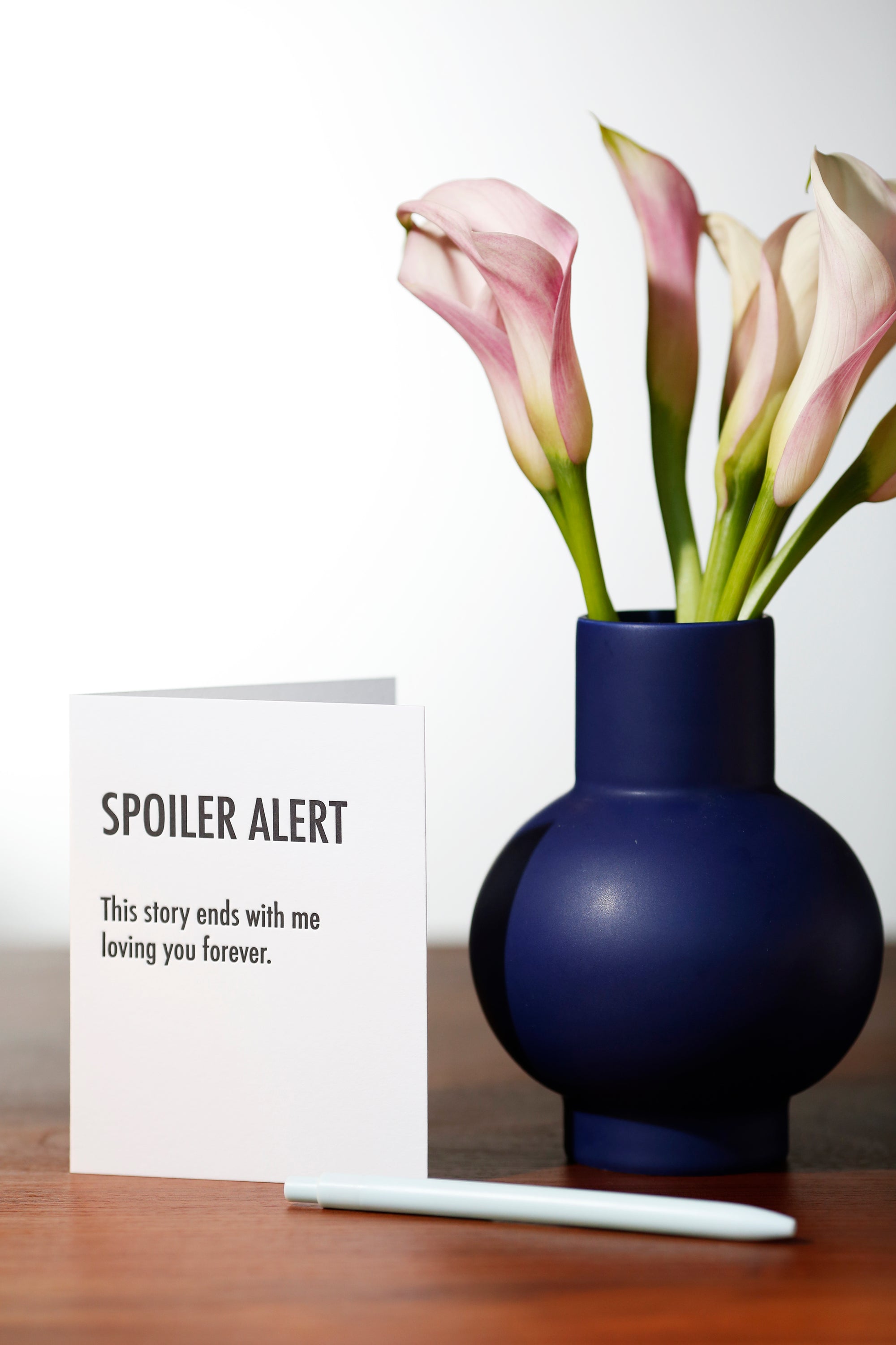 Spoiler Alert Love Story Card