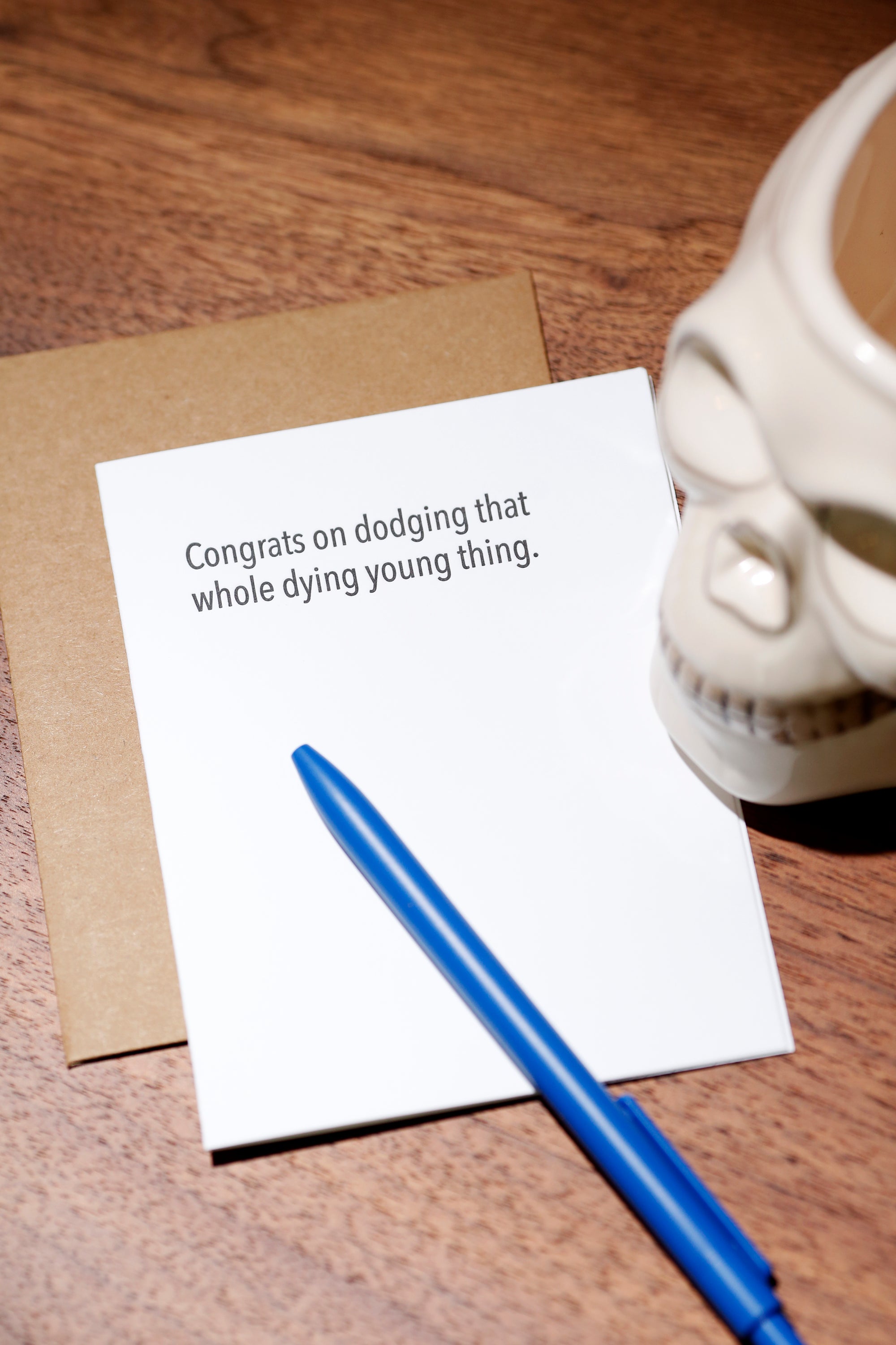 Dying Young Card Birthday Card
