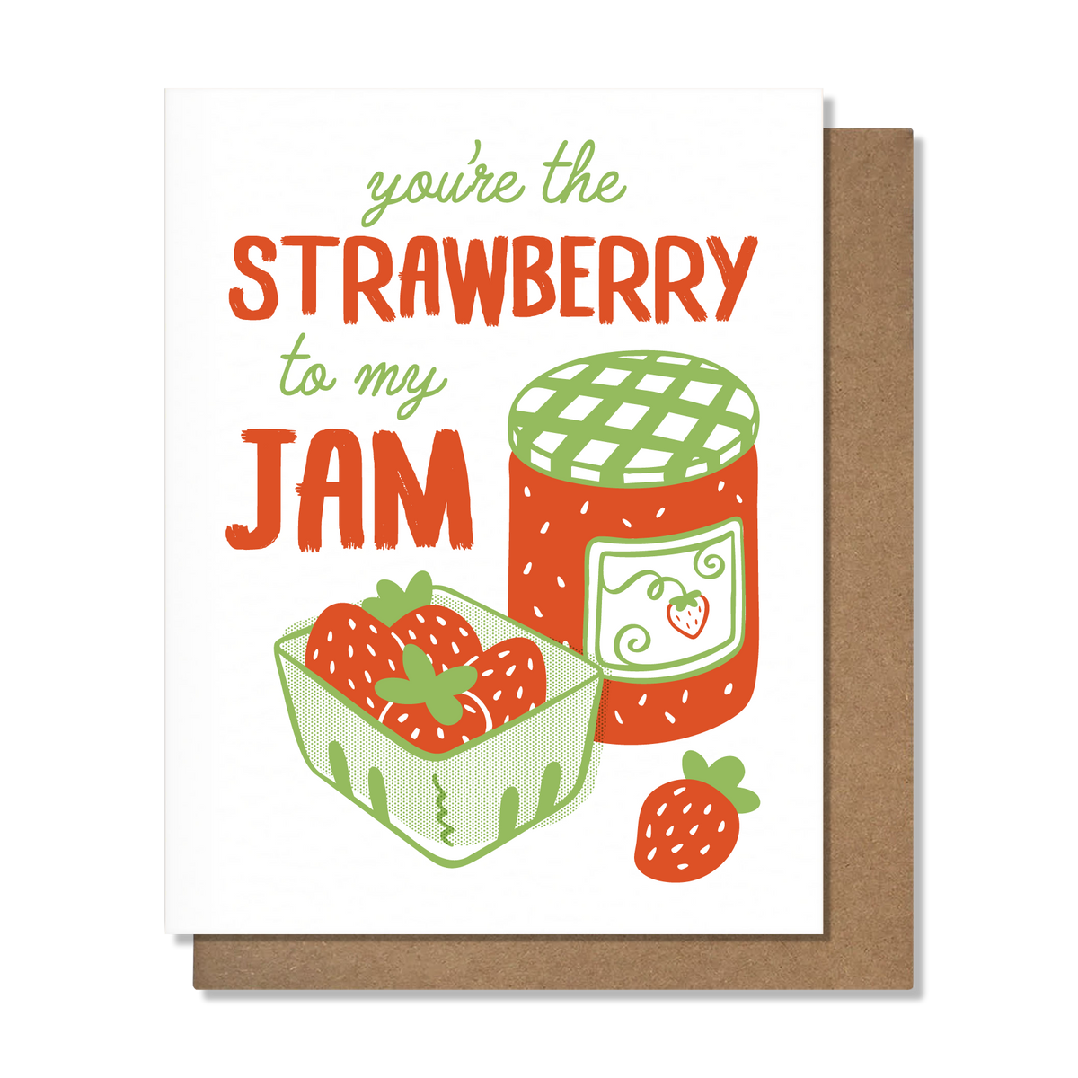 Strawberry Jam Love Card