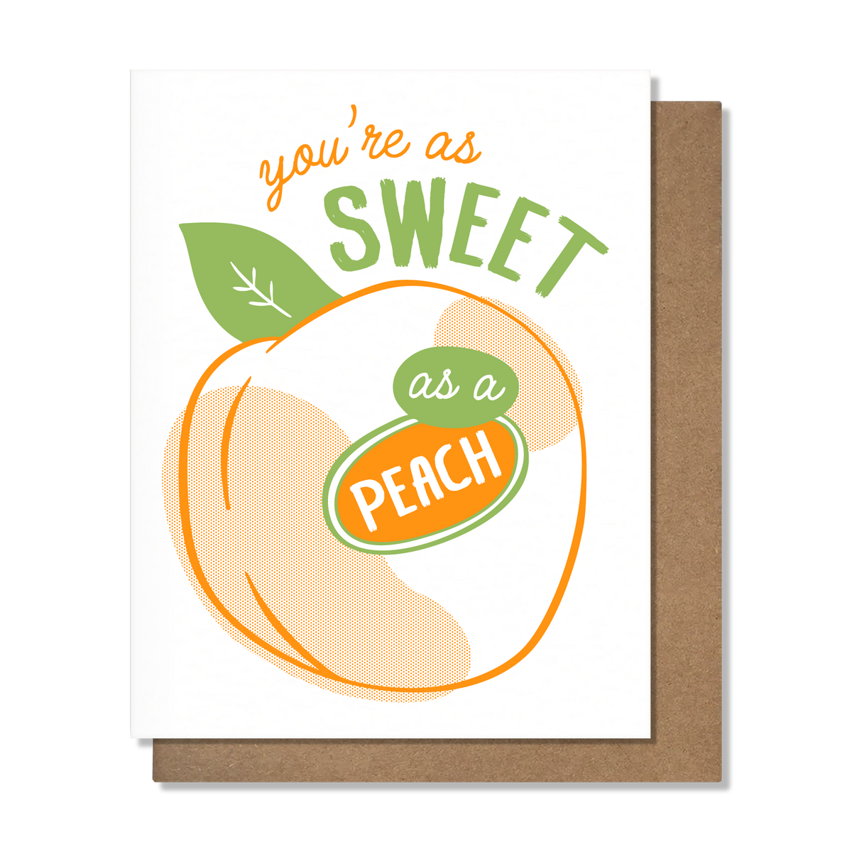 Sweet as a Peach Love Card