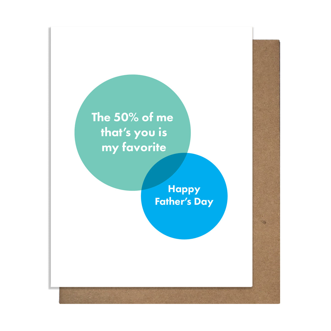 Fifty Percent Dad Card