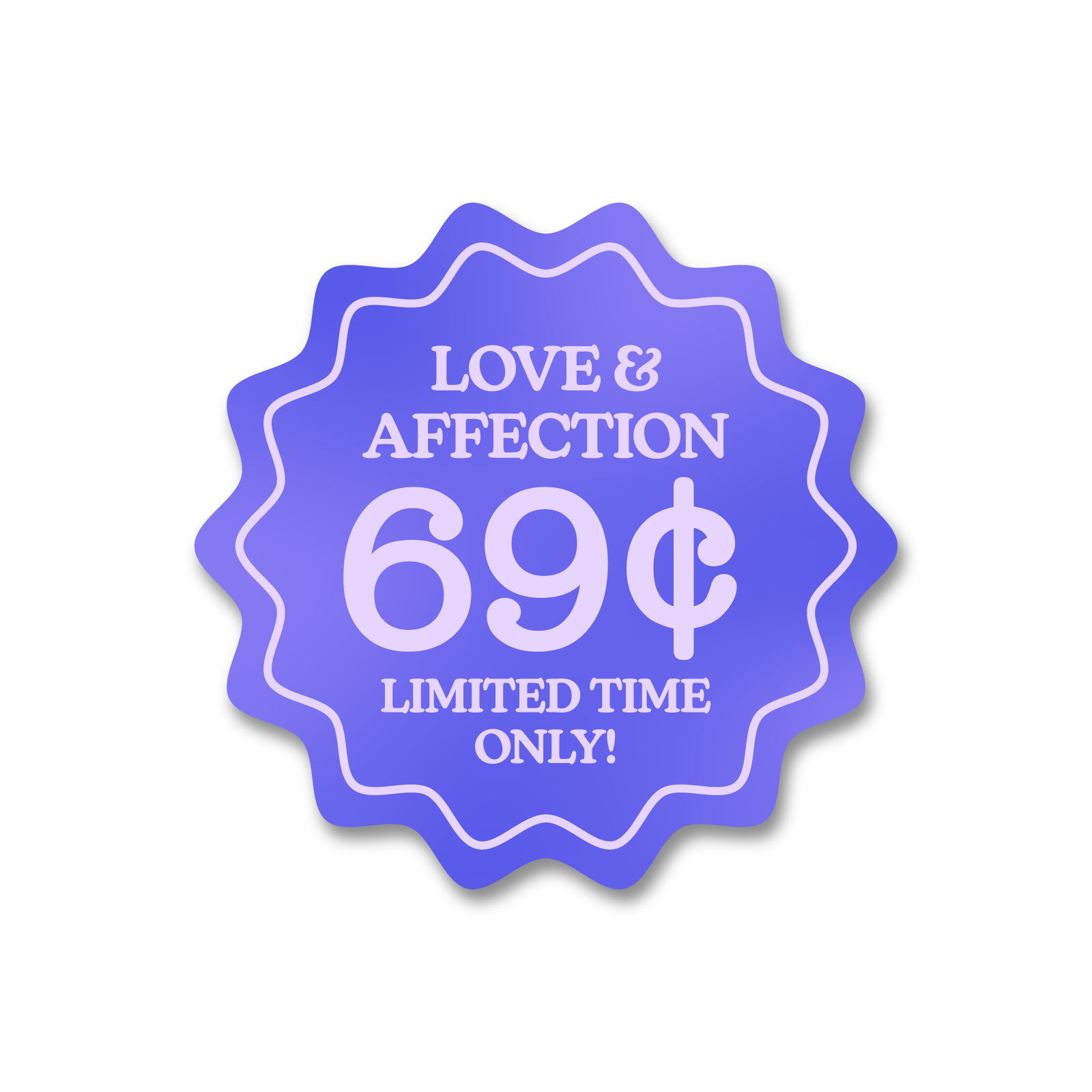 69 Cents Sticker