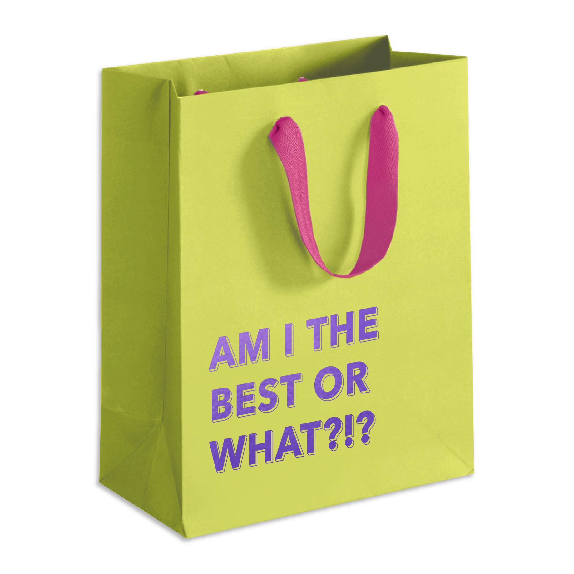 Am I The Best Gift Bag (Tennis Yellow)