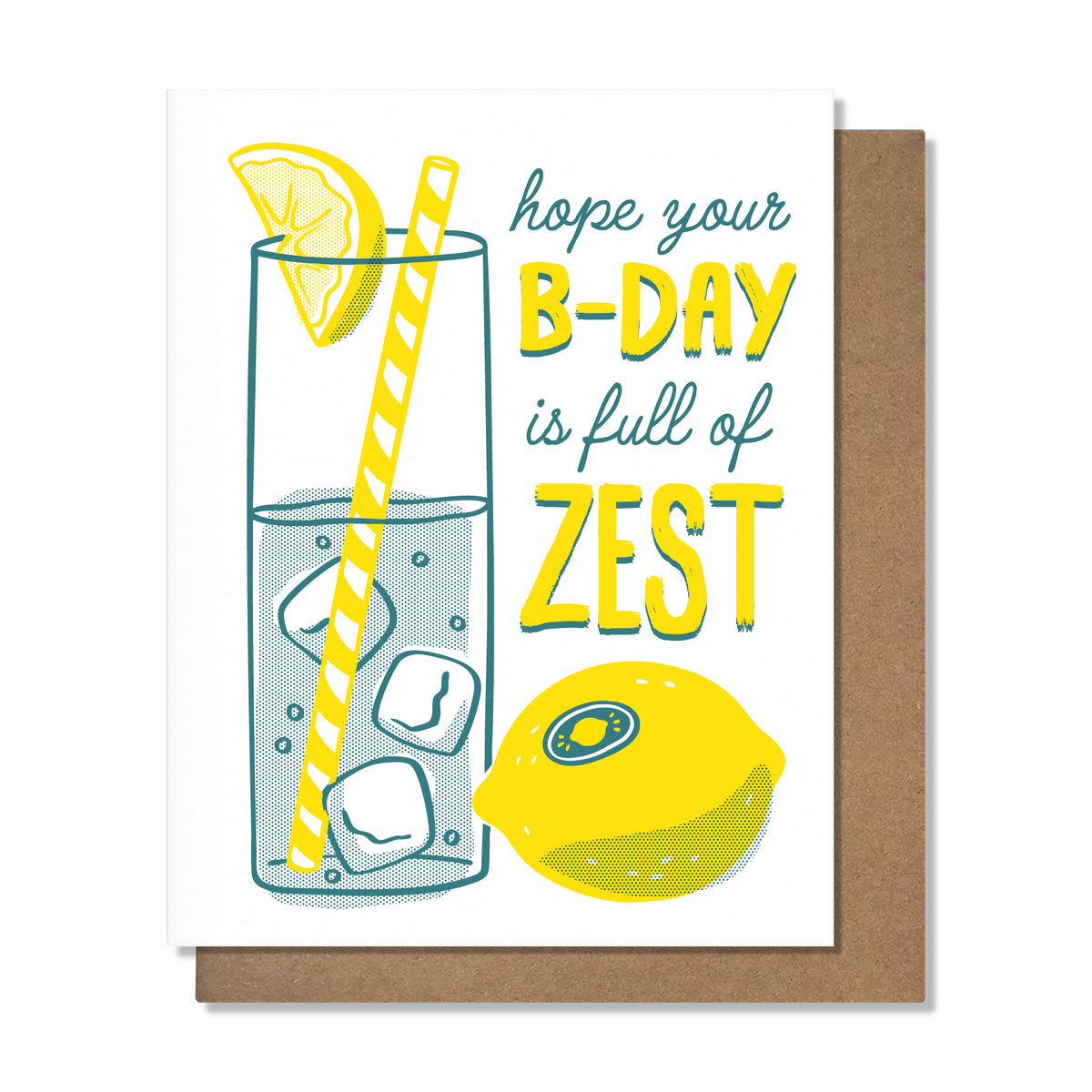 Full Of Zest Birthday Card