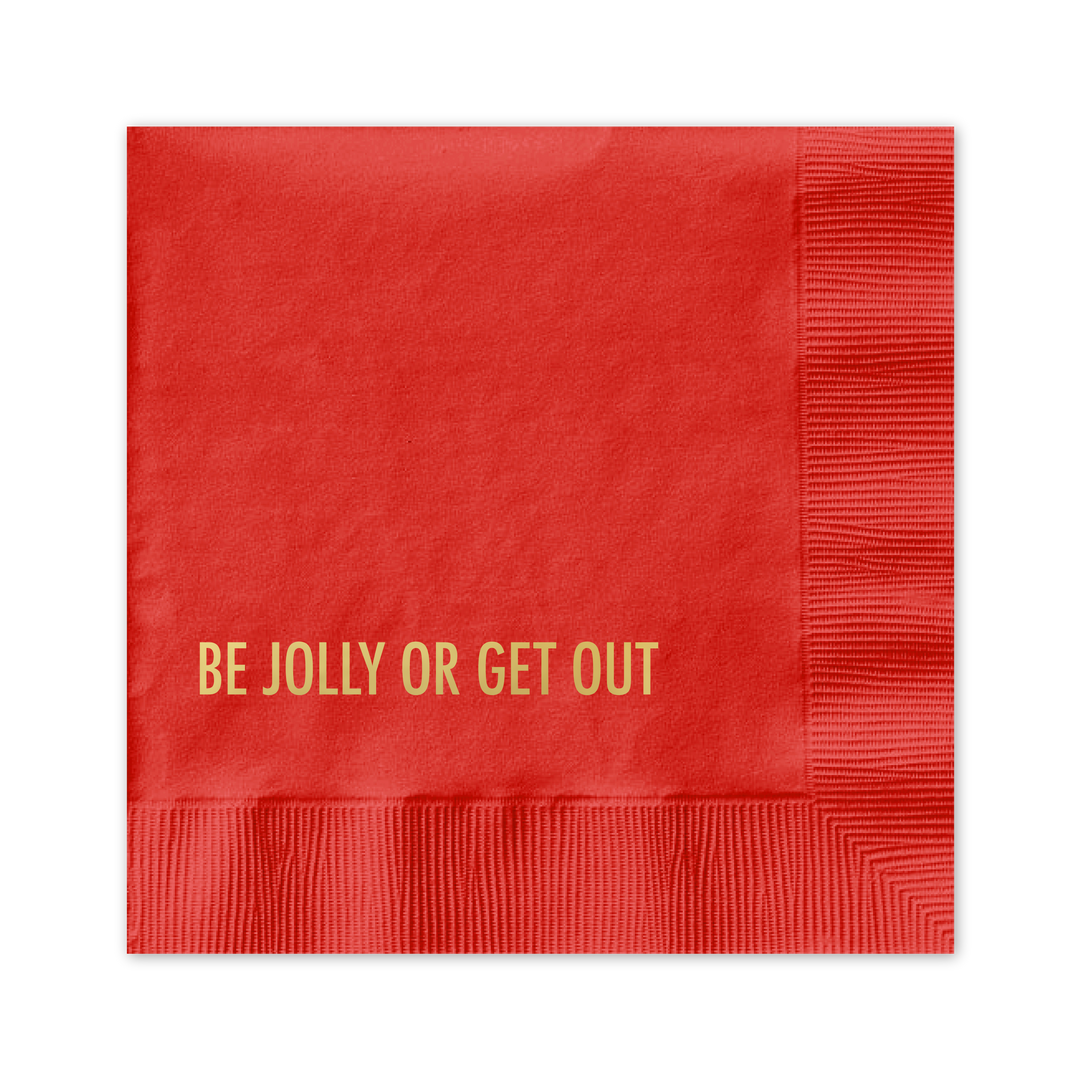 Be Jolly Cocktail Napkin