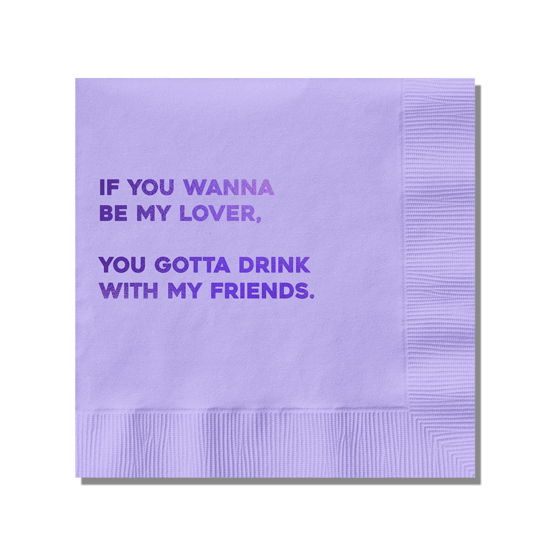 Be My Lover Cocktail Napkins