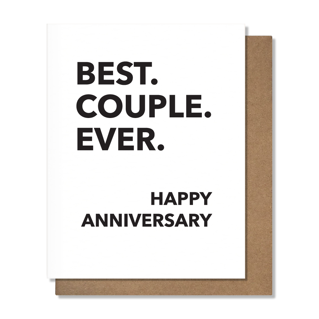 Best Couple Anniversary Card