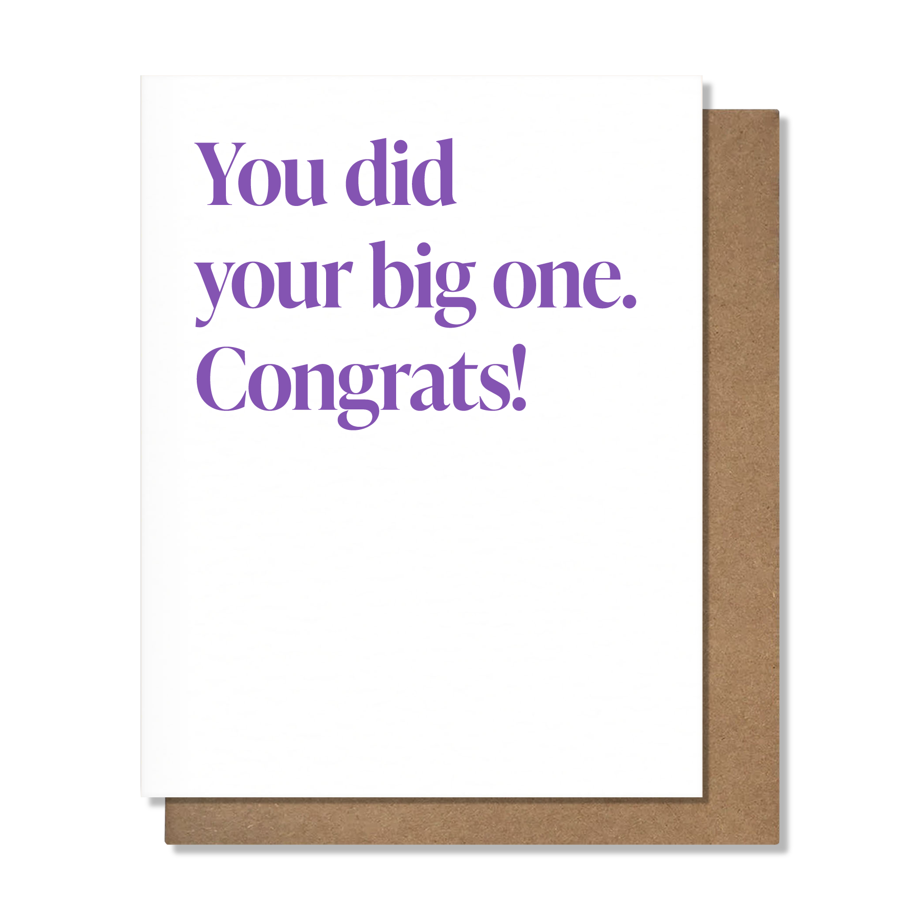 Your Big One Card