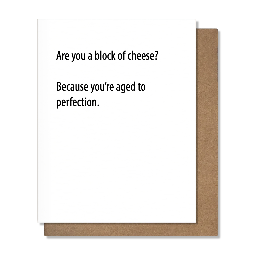 Block of Cheese Birthday Card