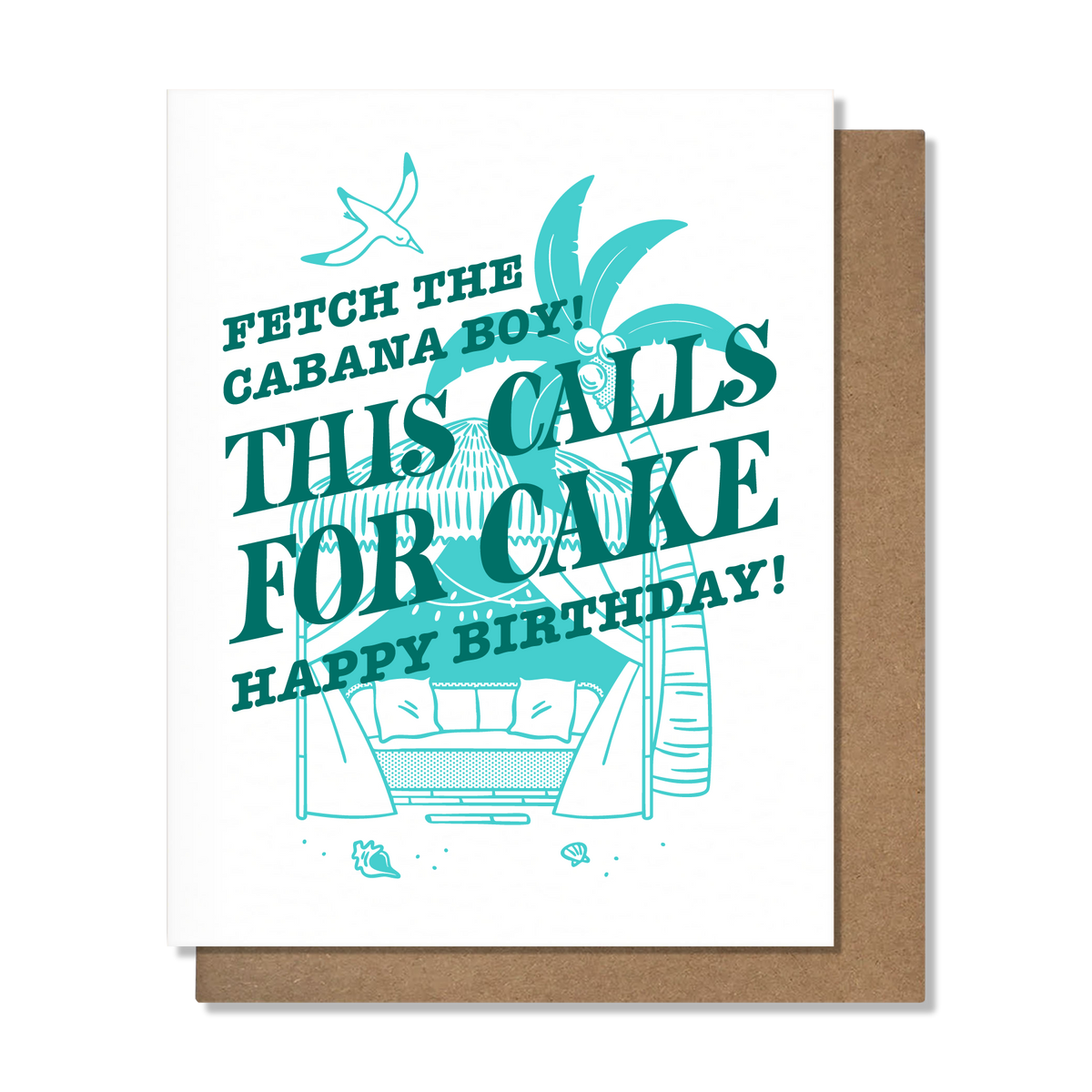 Cabana Boy Birthday Card