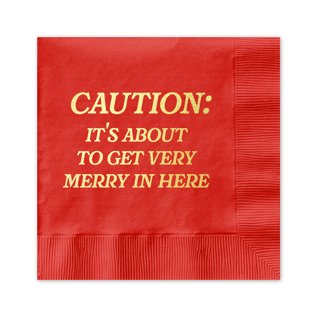 Very Merry Cocktail Napkin