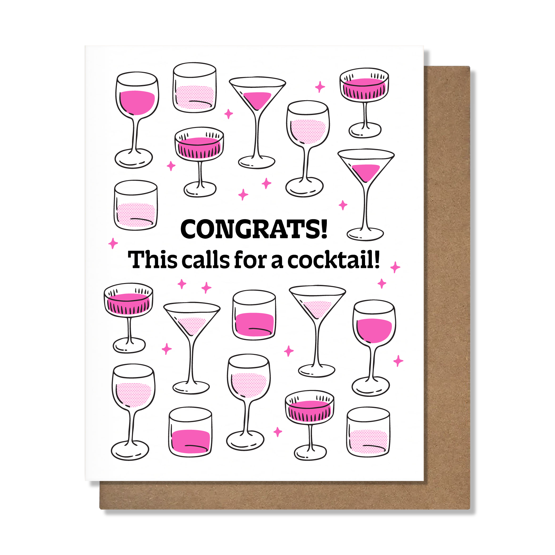 Congrats Cocktail Card