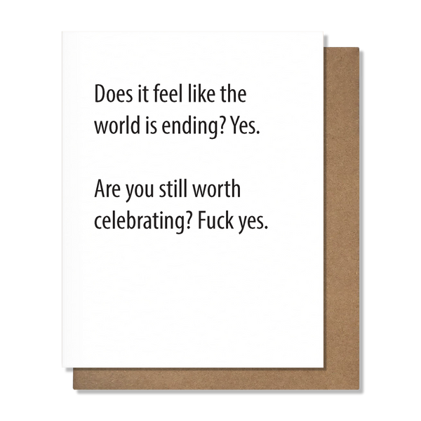 World Ending Birthday Card