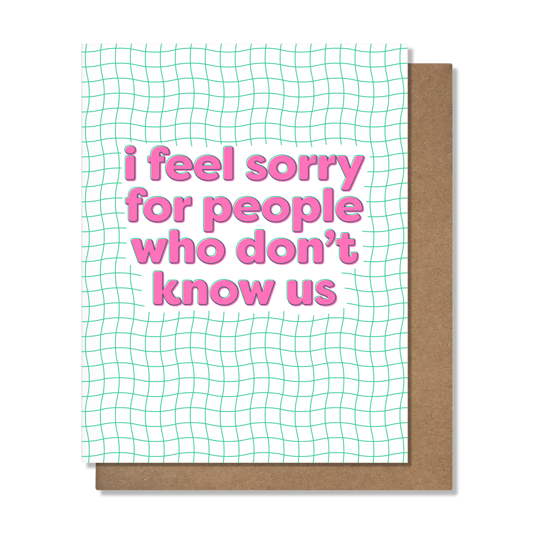 Don't Know Us Colorful Card