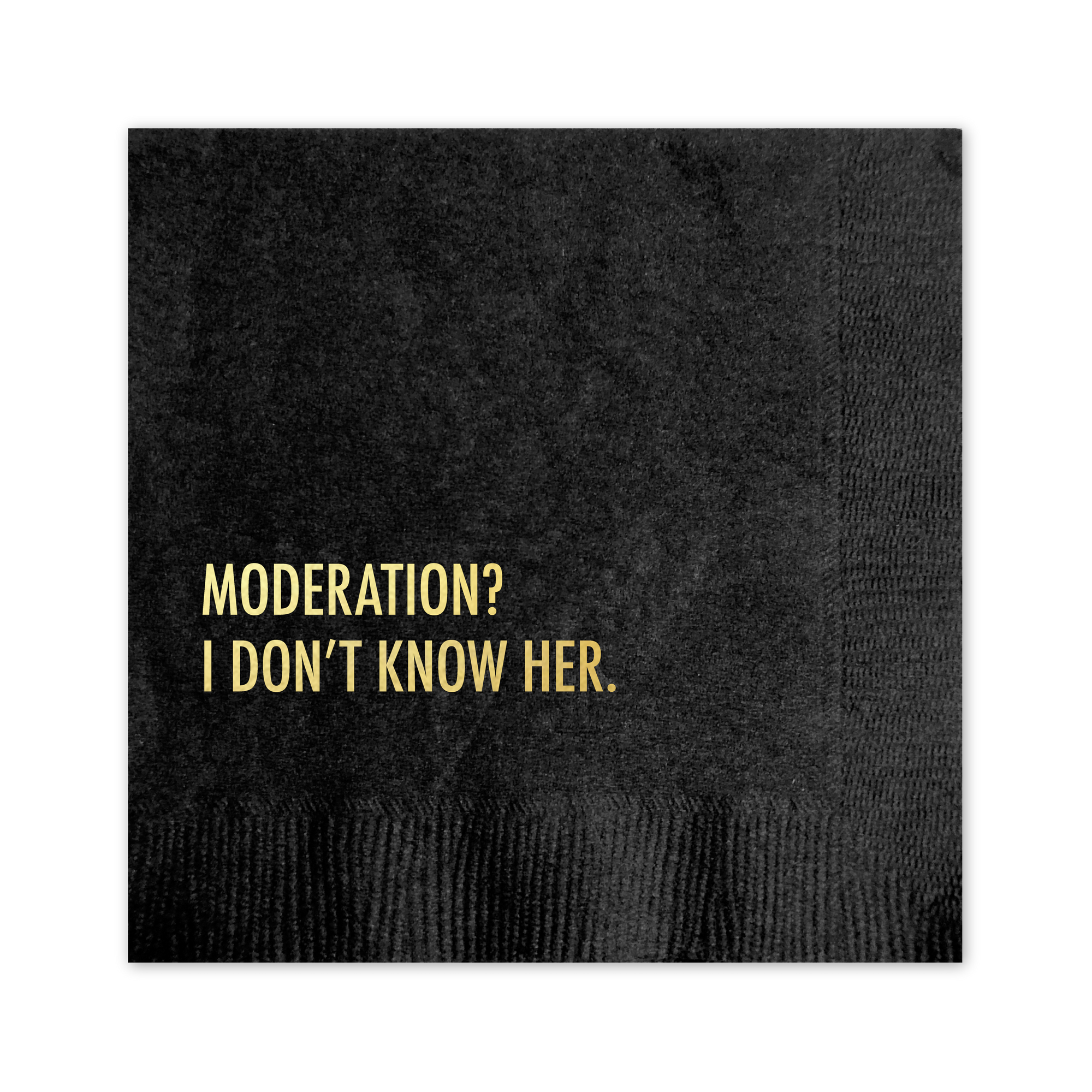 Don't Moderation Cocktail Napkins
