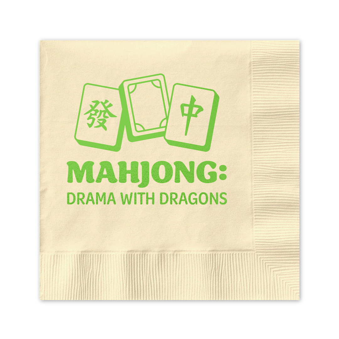 Drama With Dragons Cocktail Napkin