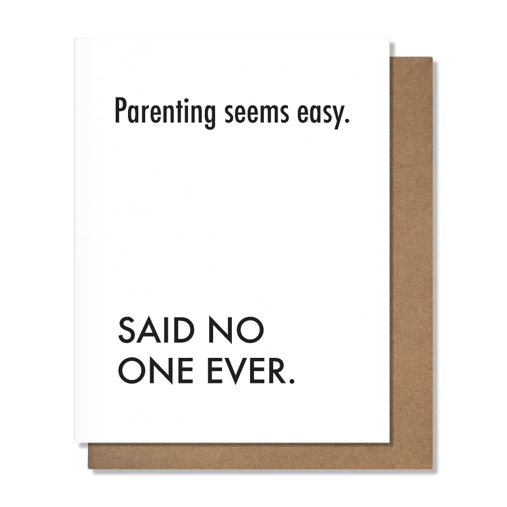 Easy Parenting Baby Card