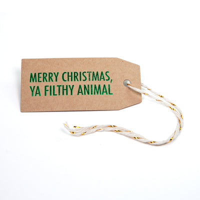 Filthy Animal Gift Tag