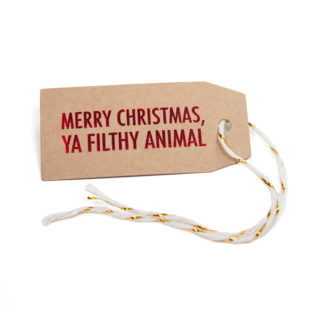 Filthy Animal Gift Tag