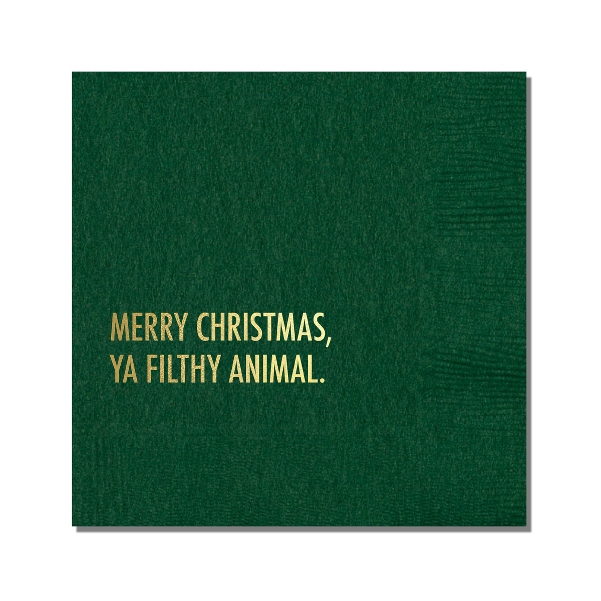 Filthy Animal Christmas Cocktail Napkins