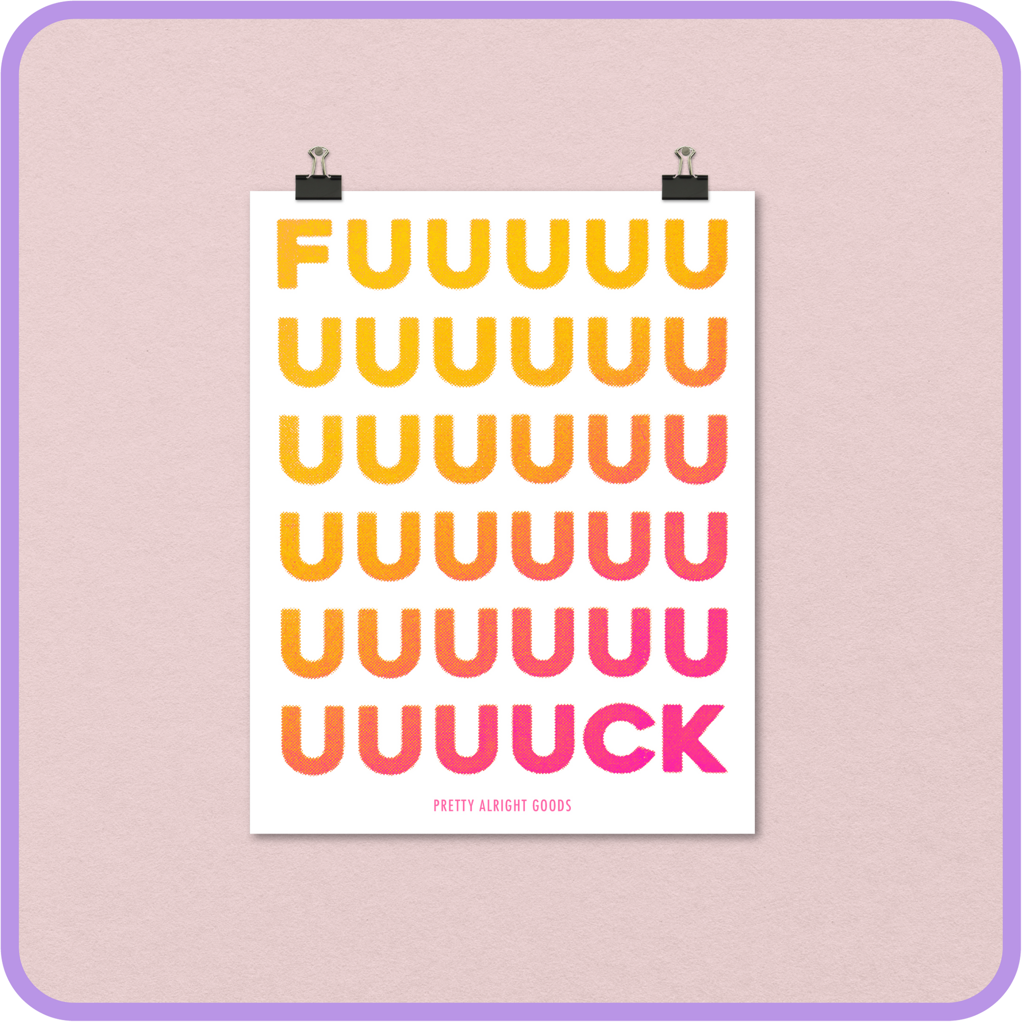 Fuck Wall Poster