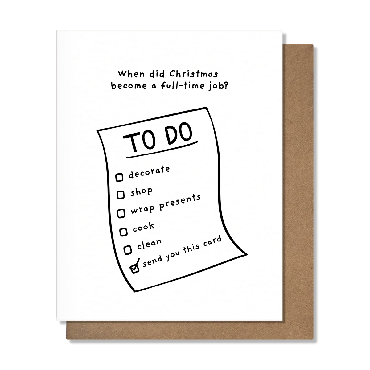 Full-Time Job Christmas Card