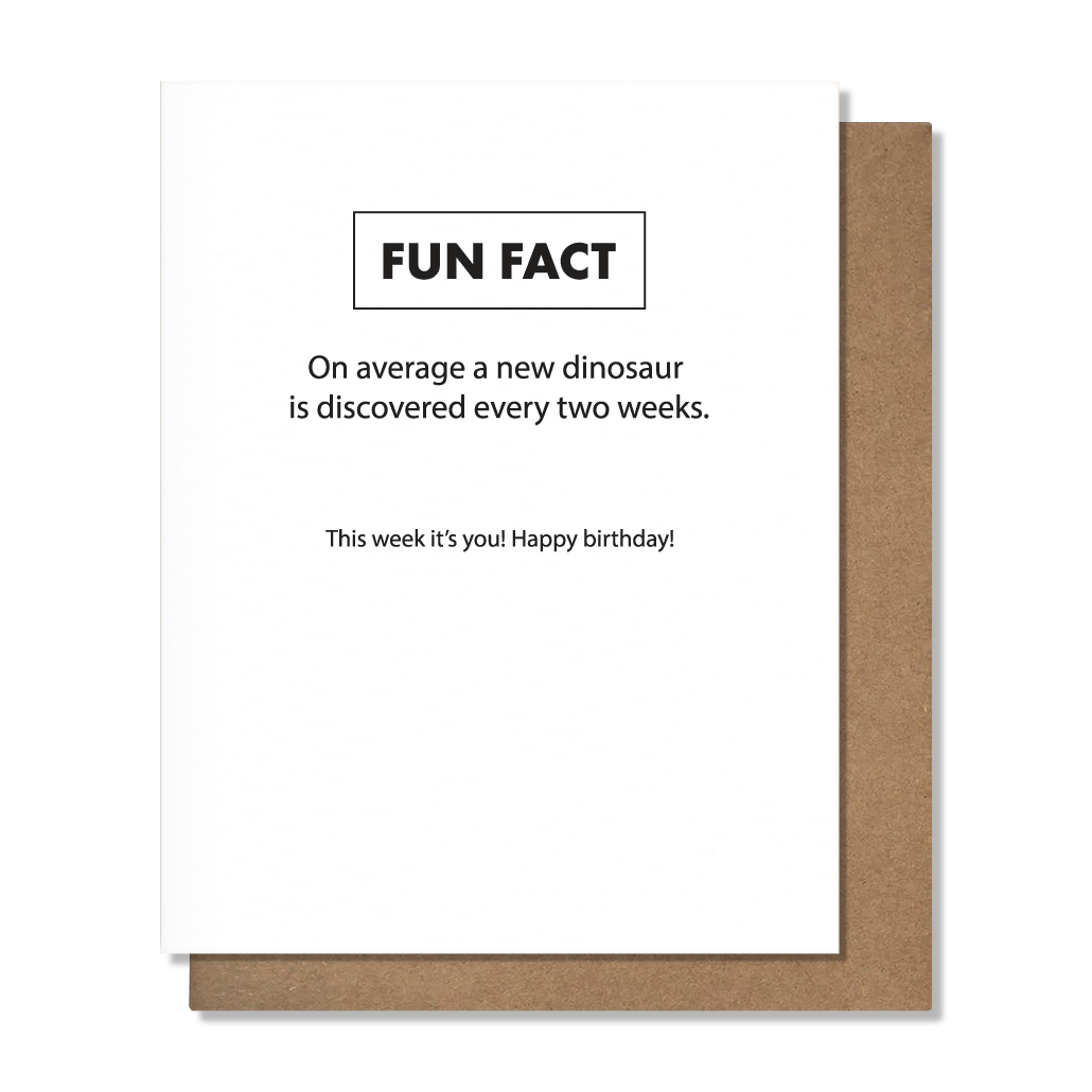 Fun Fact Funny Birthday Card