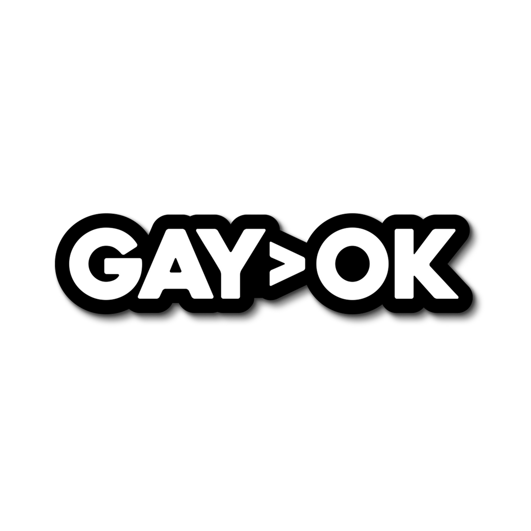 Gay is More Than Ok Sticker