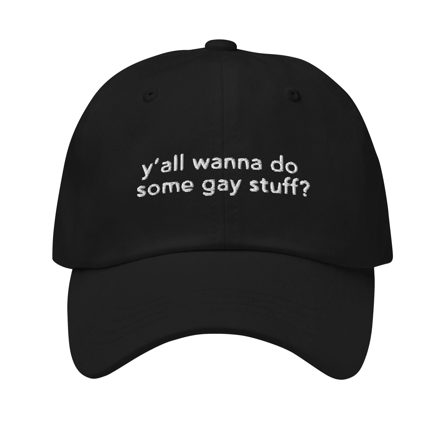 Gay Stuff Unisex Dad Hat (Black)
