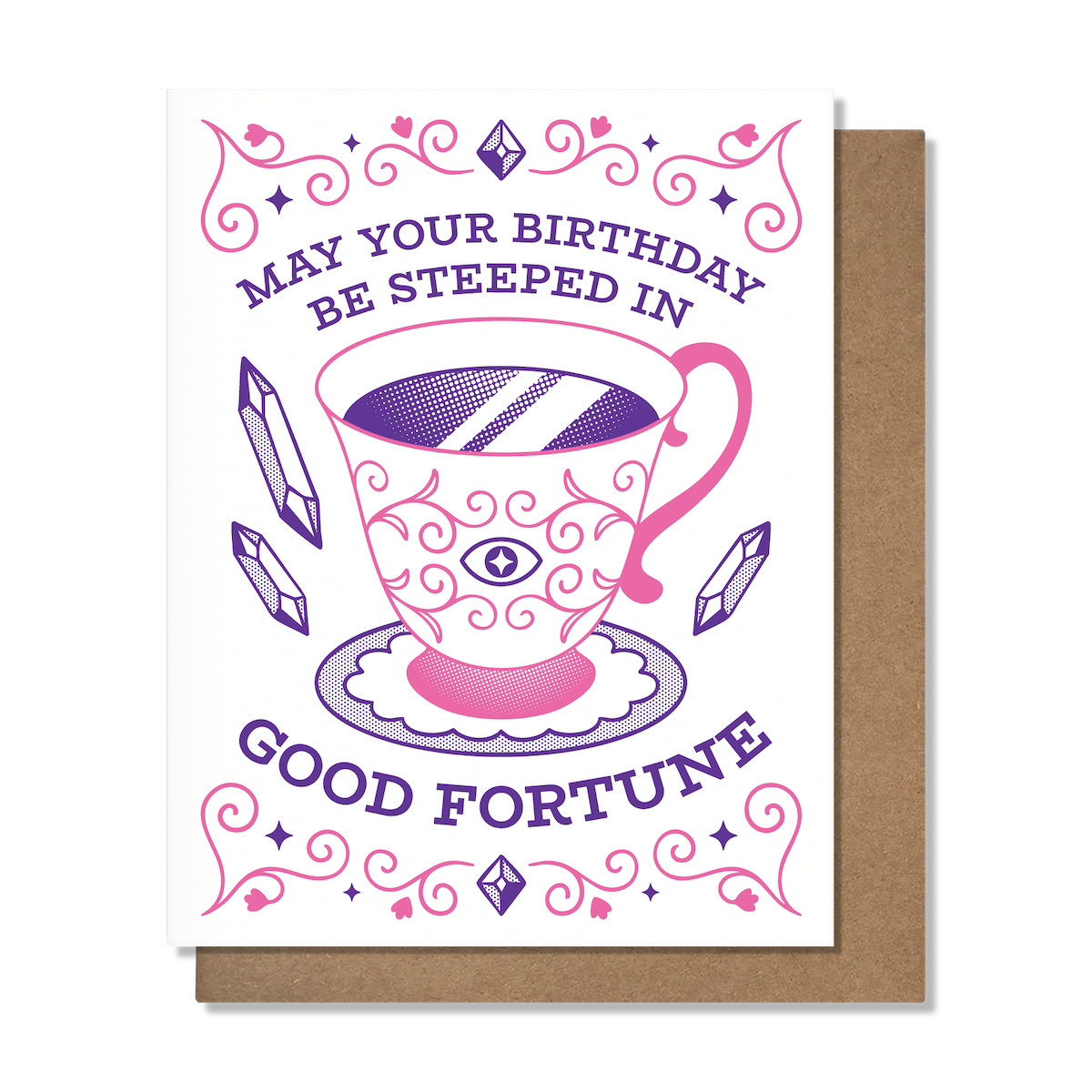 Good Fortune Tea Birthday Card