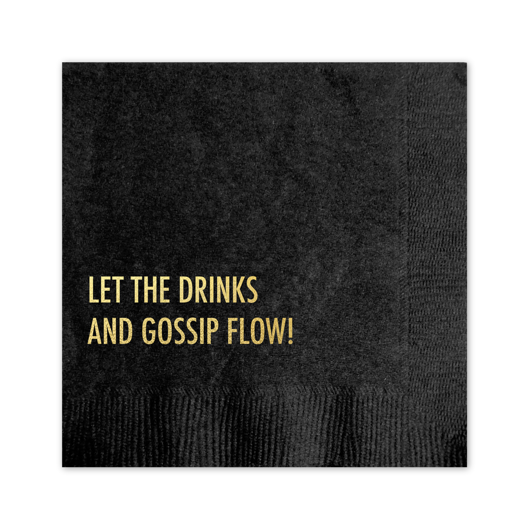 Gossip Flow Cocktail Napkin