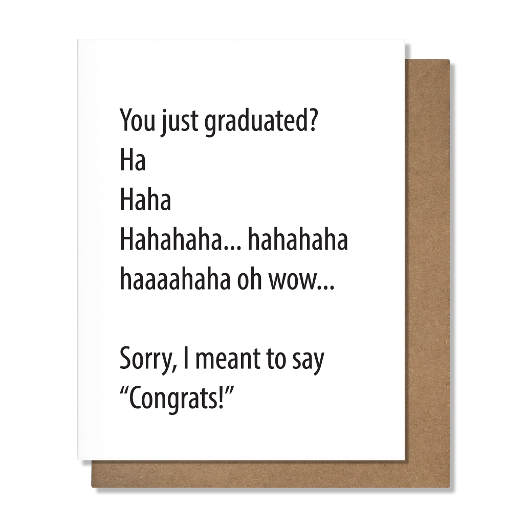 Grad Laugh Card