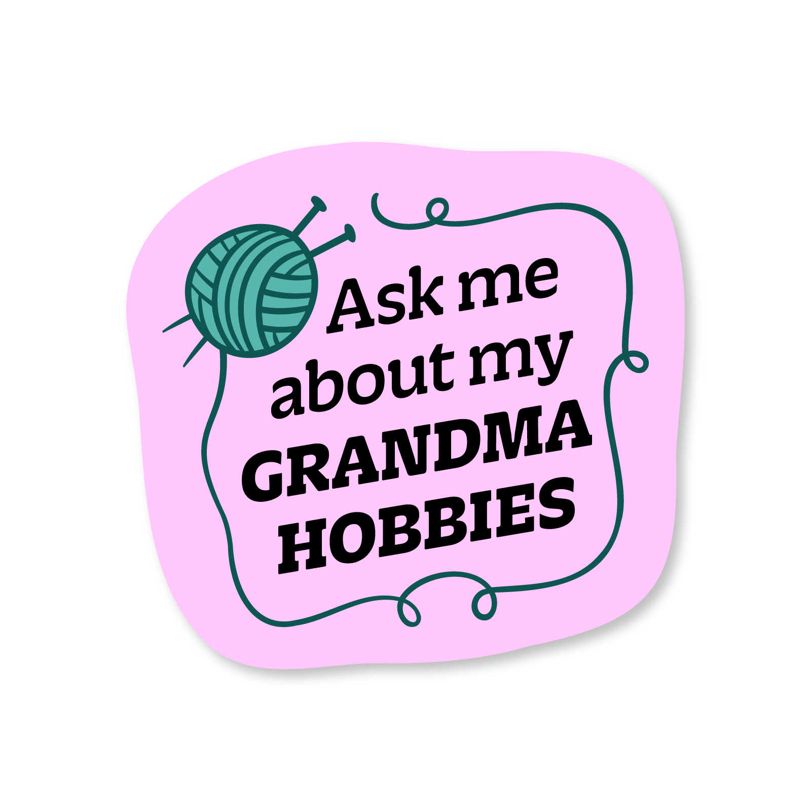 Grandma Hobbies Sticker