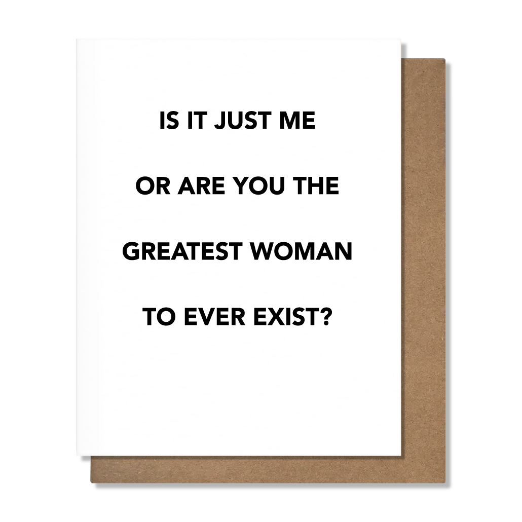 Greatest Woman Card