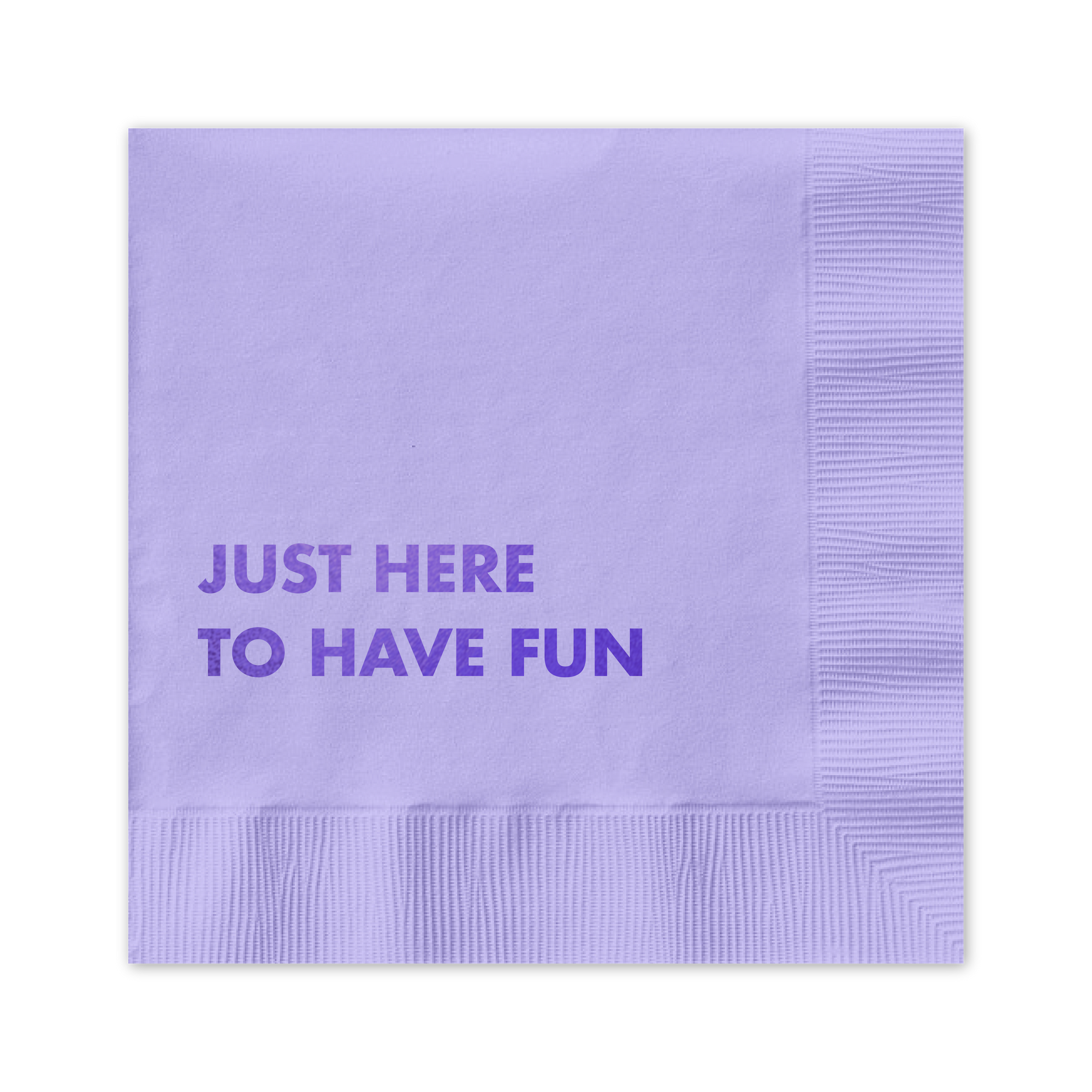 Here to Have Fun Cocktail Napkin