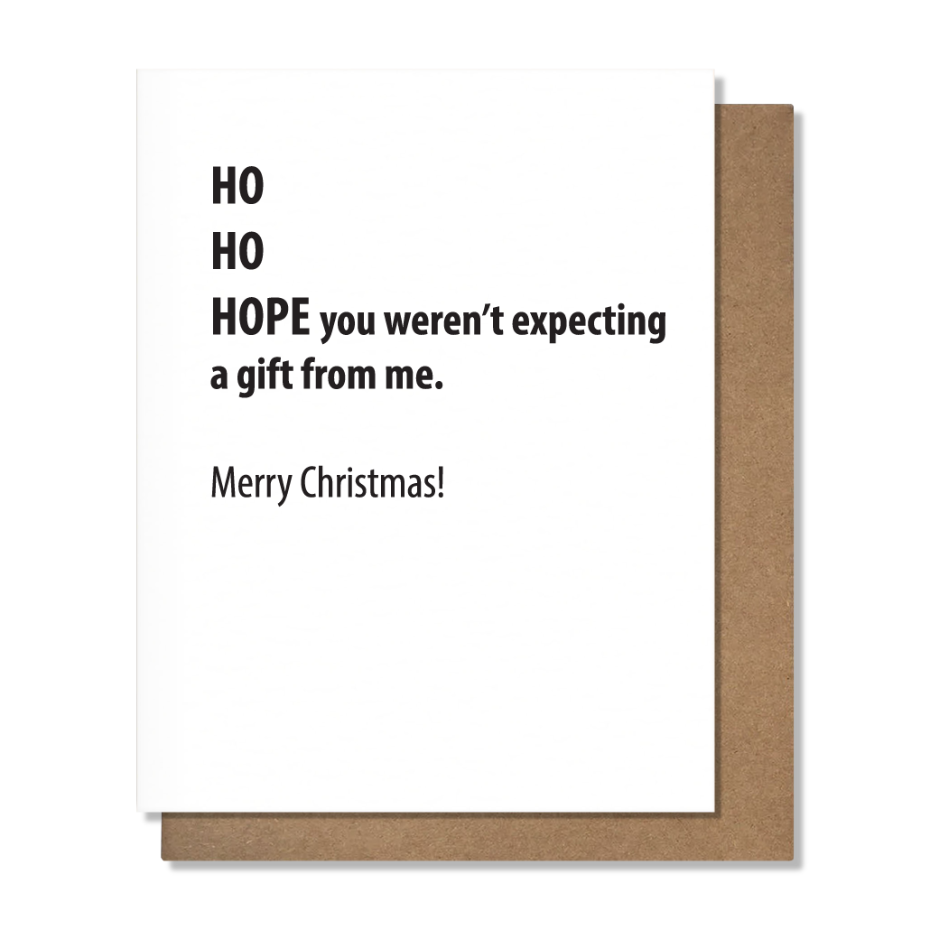 Ho Ho Hope Christmas Card