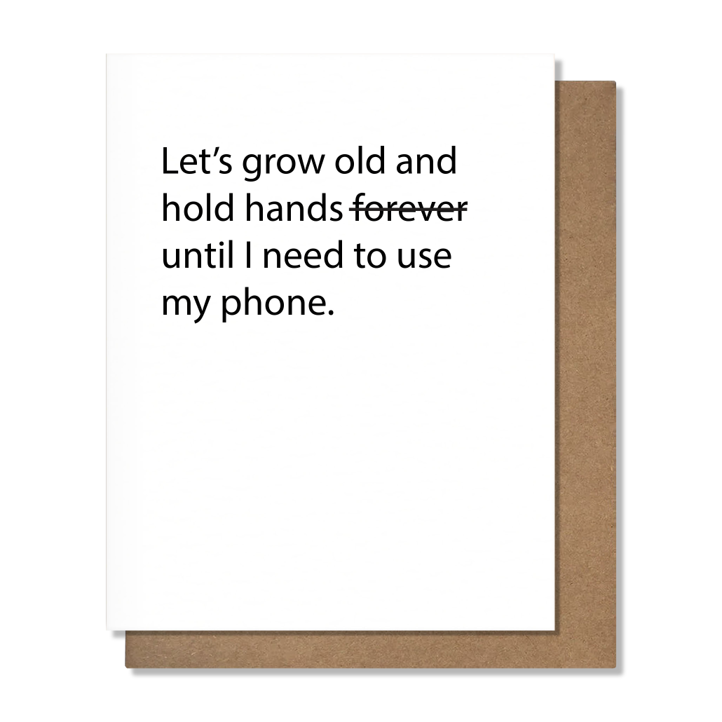 Hold Hands Anniversary Card