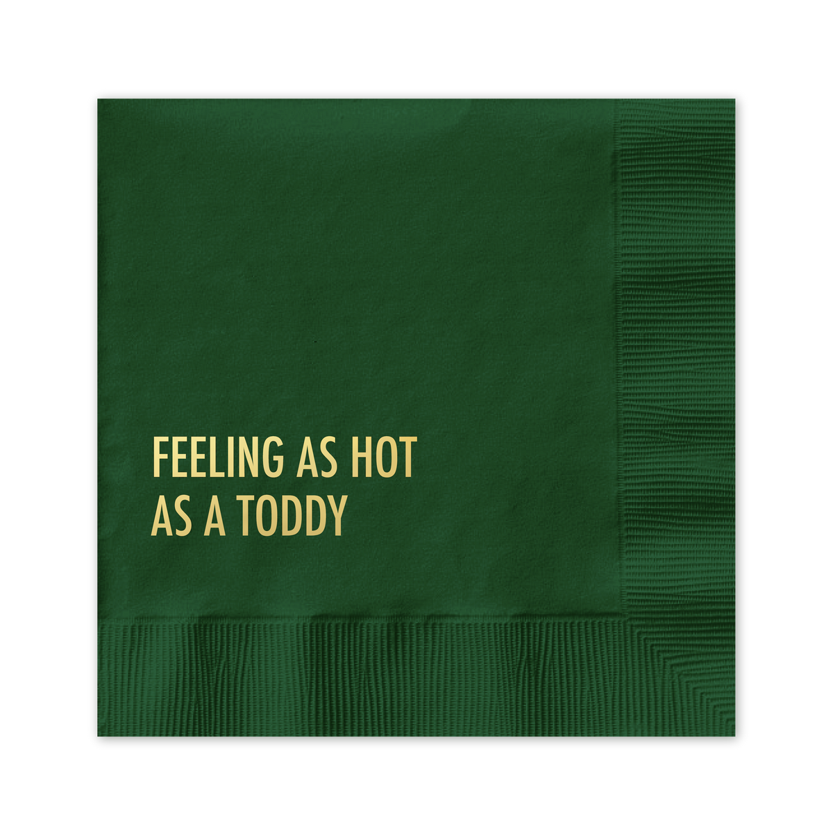 Hot Toddy Christmas — Funny Foil Cocktail Napkins, 20-Pack