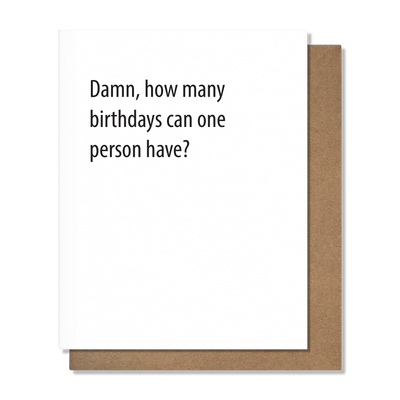 How Many Birthday Card