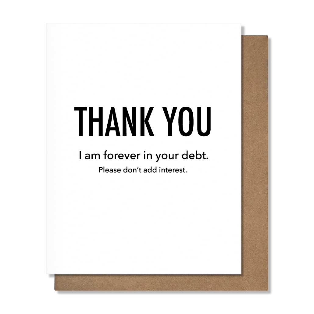 In Your Debt Card