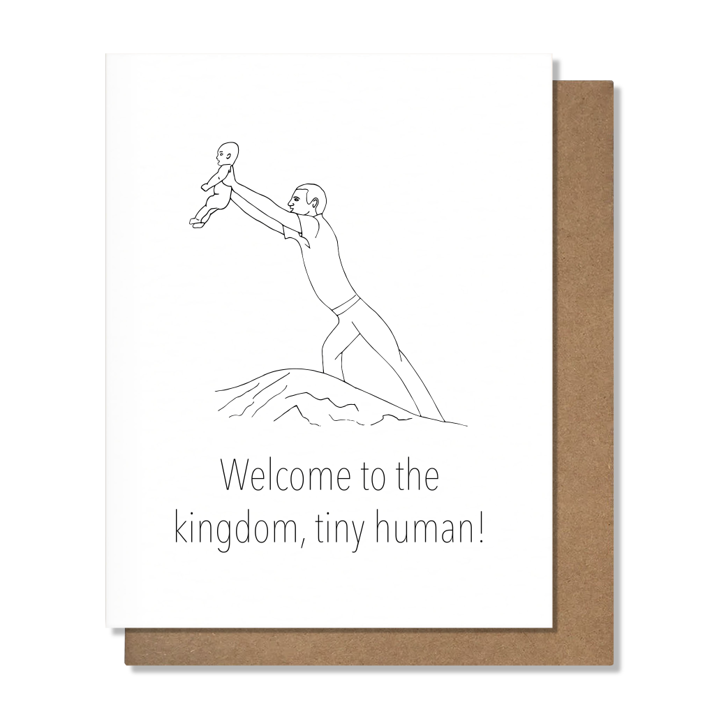 Welcome to the Kingdom Baby Card