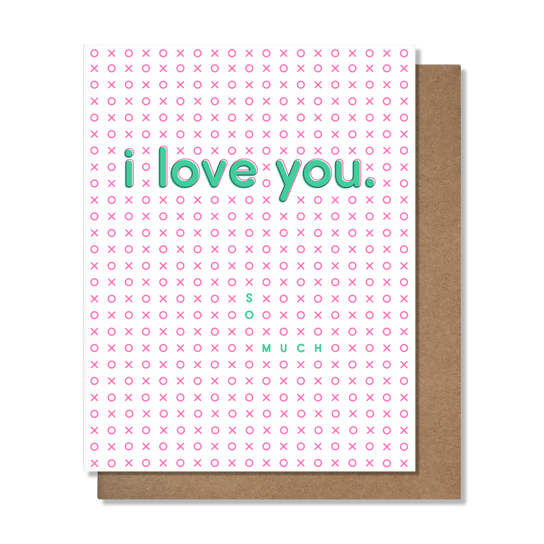 Love You So Much Colorful Card