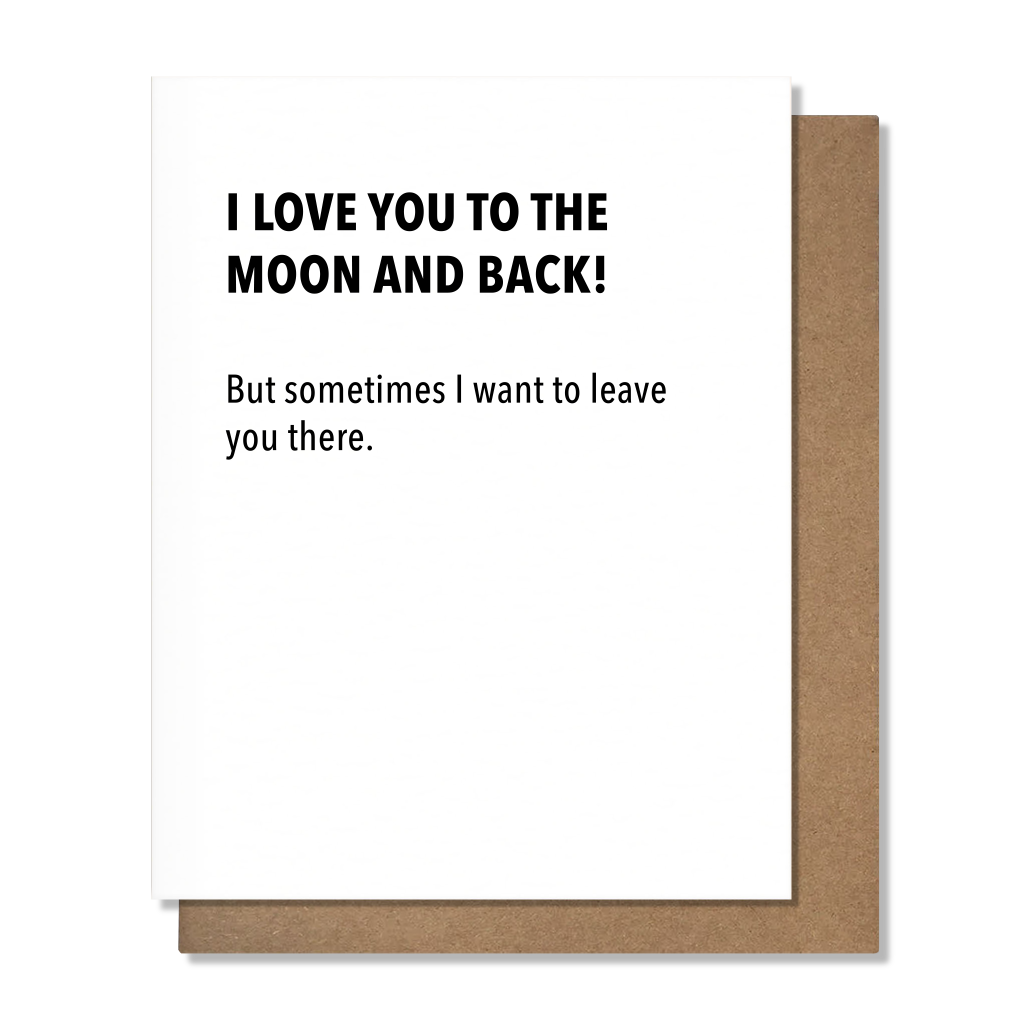 Moon & Back Love Card