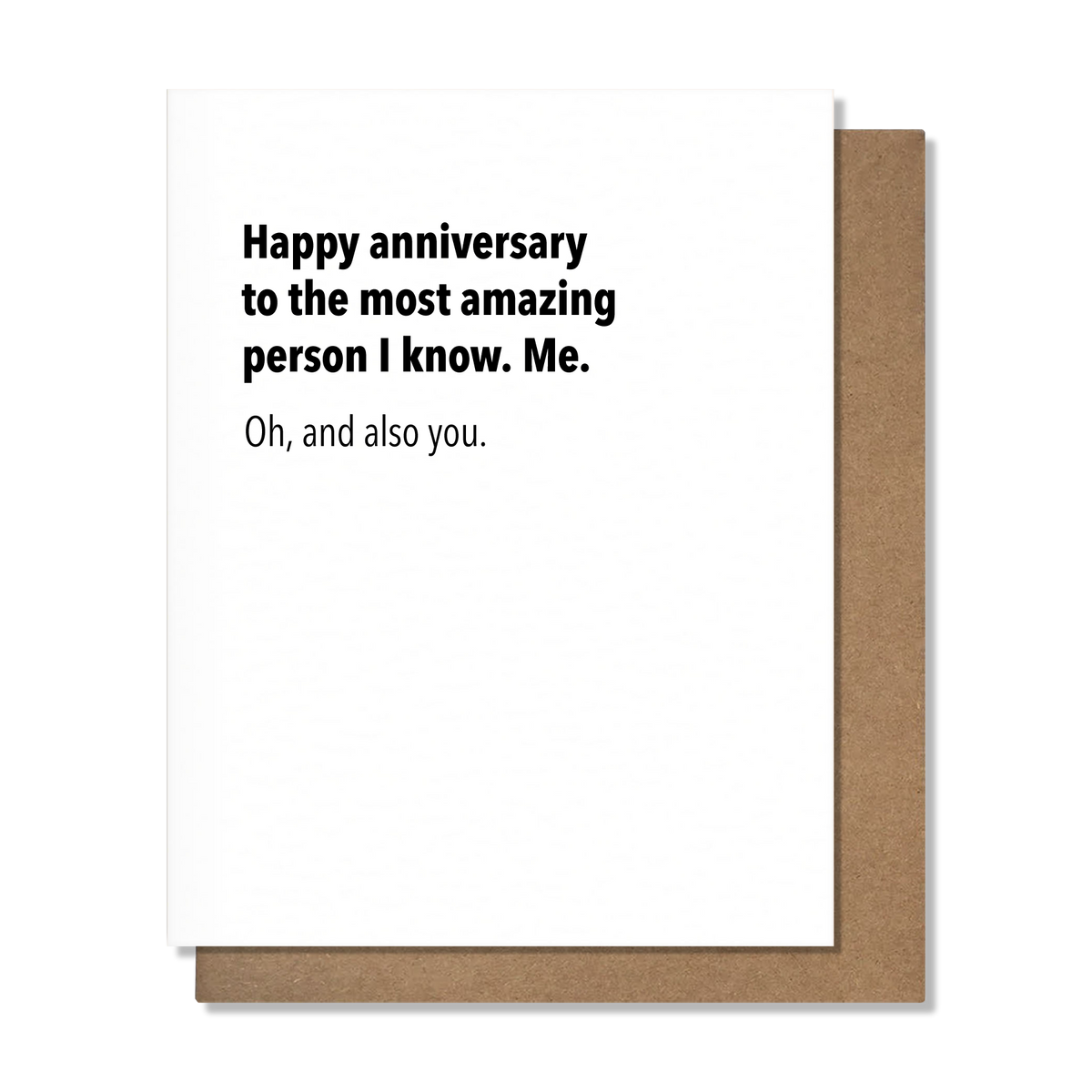 Most Amazing Person — Funny Anniversary Card