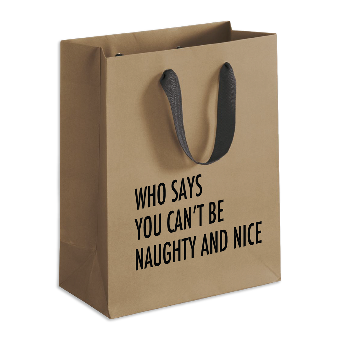 Naughty Nice Christmas Gift Bag