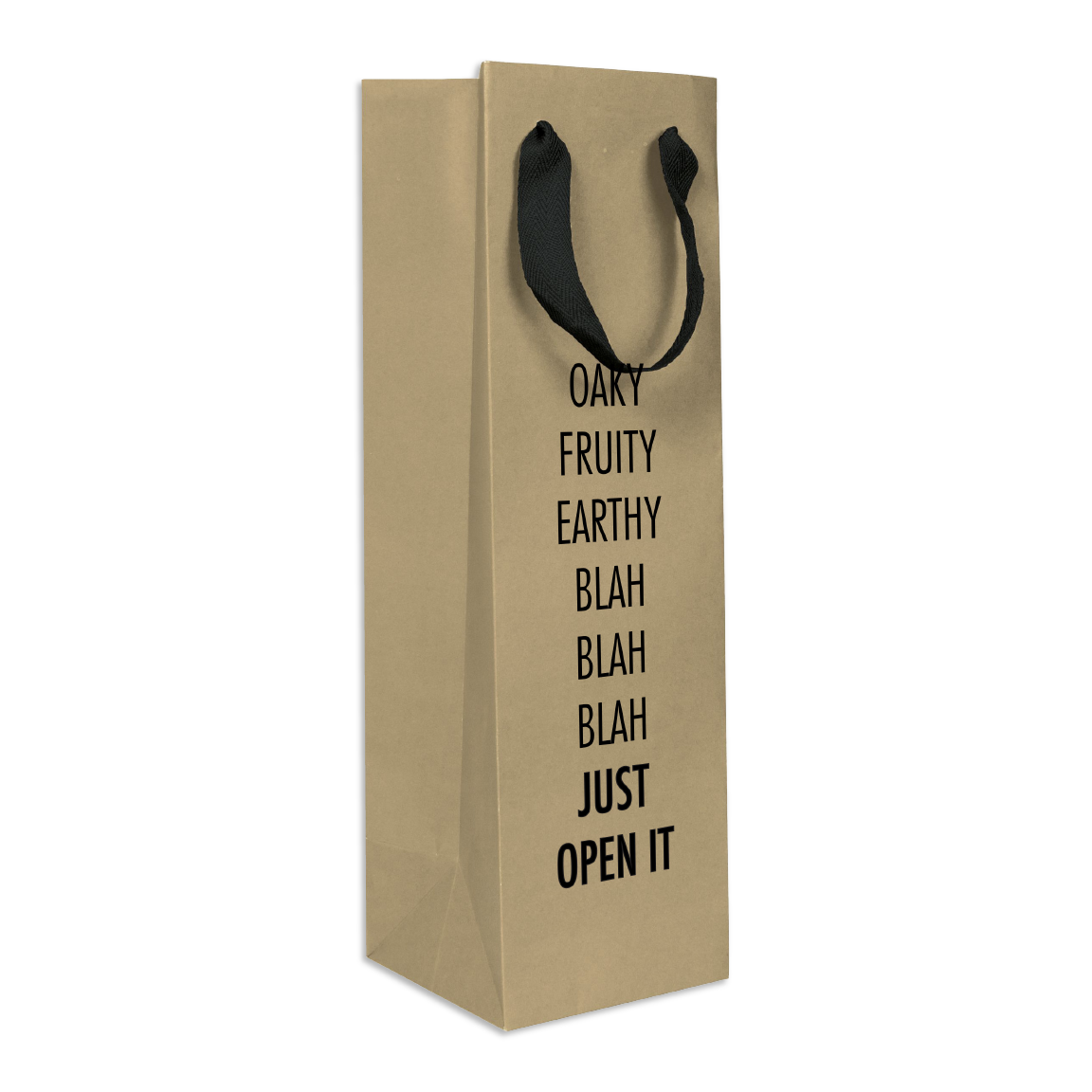 Blah Blah Blah Wine Bag