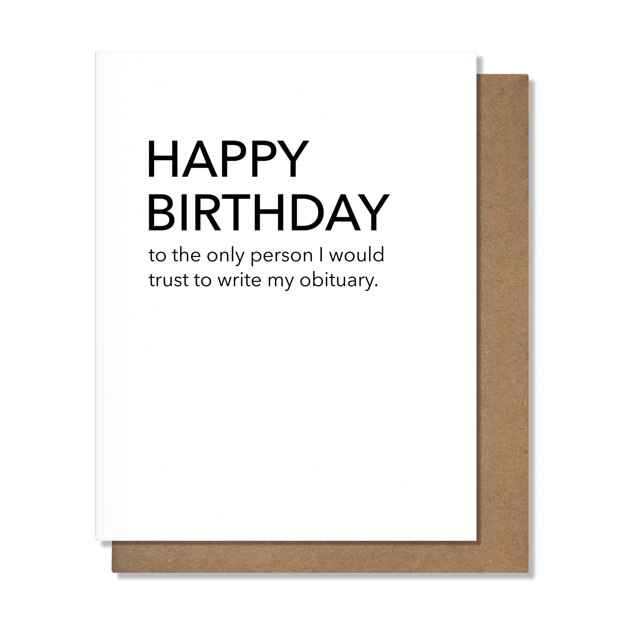 Obituary Bday Card