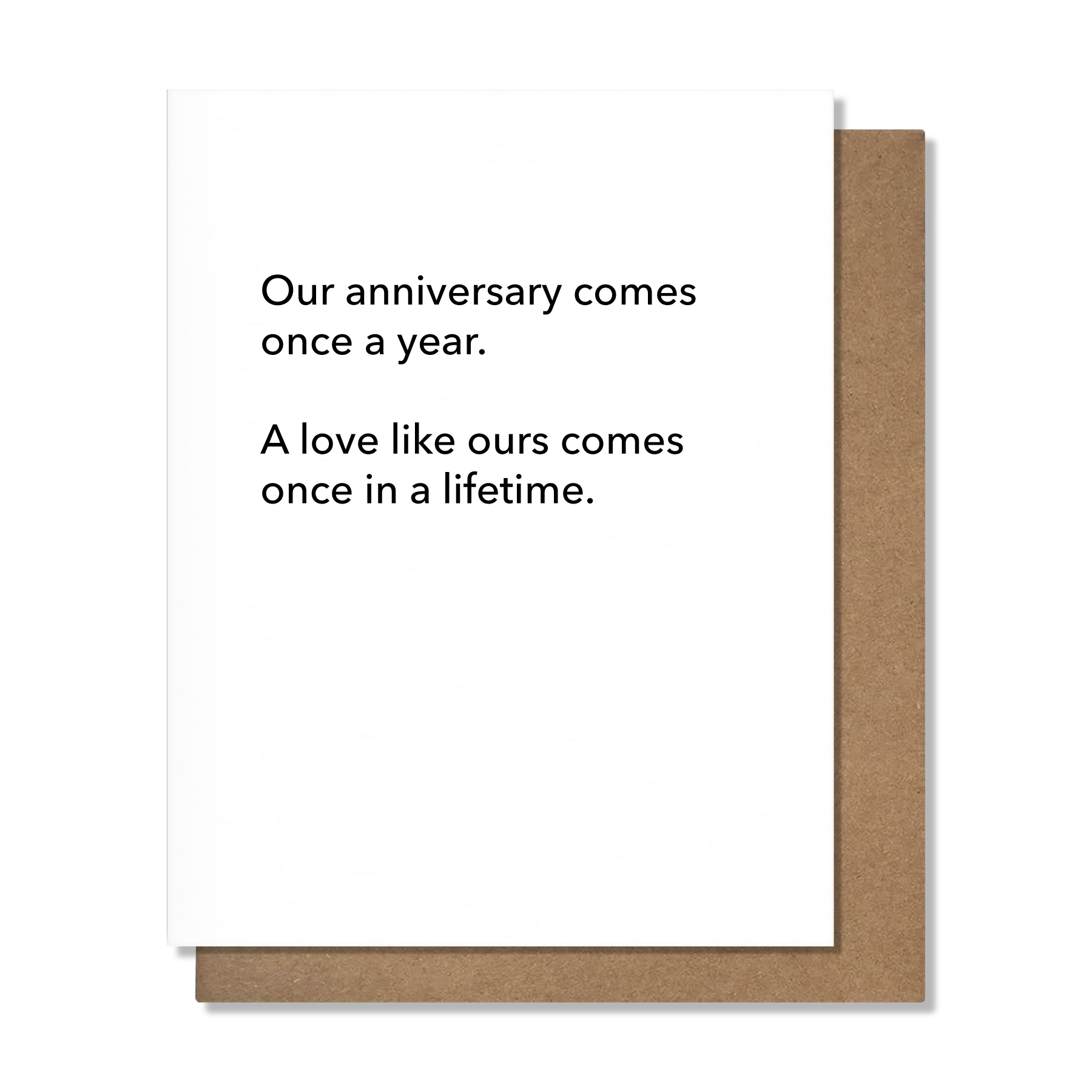 Once In A Lifetime Card
