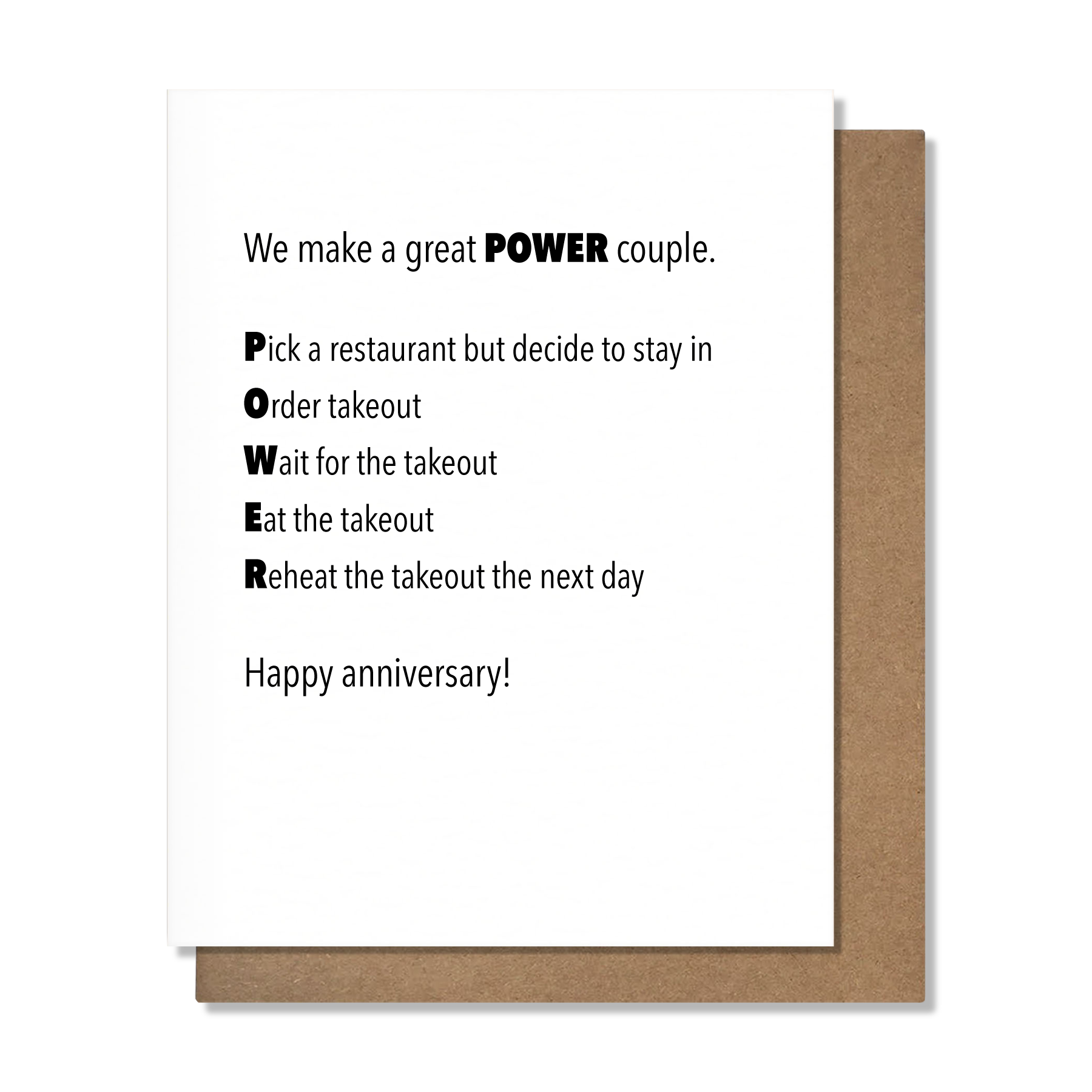 Power Couple Card