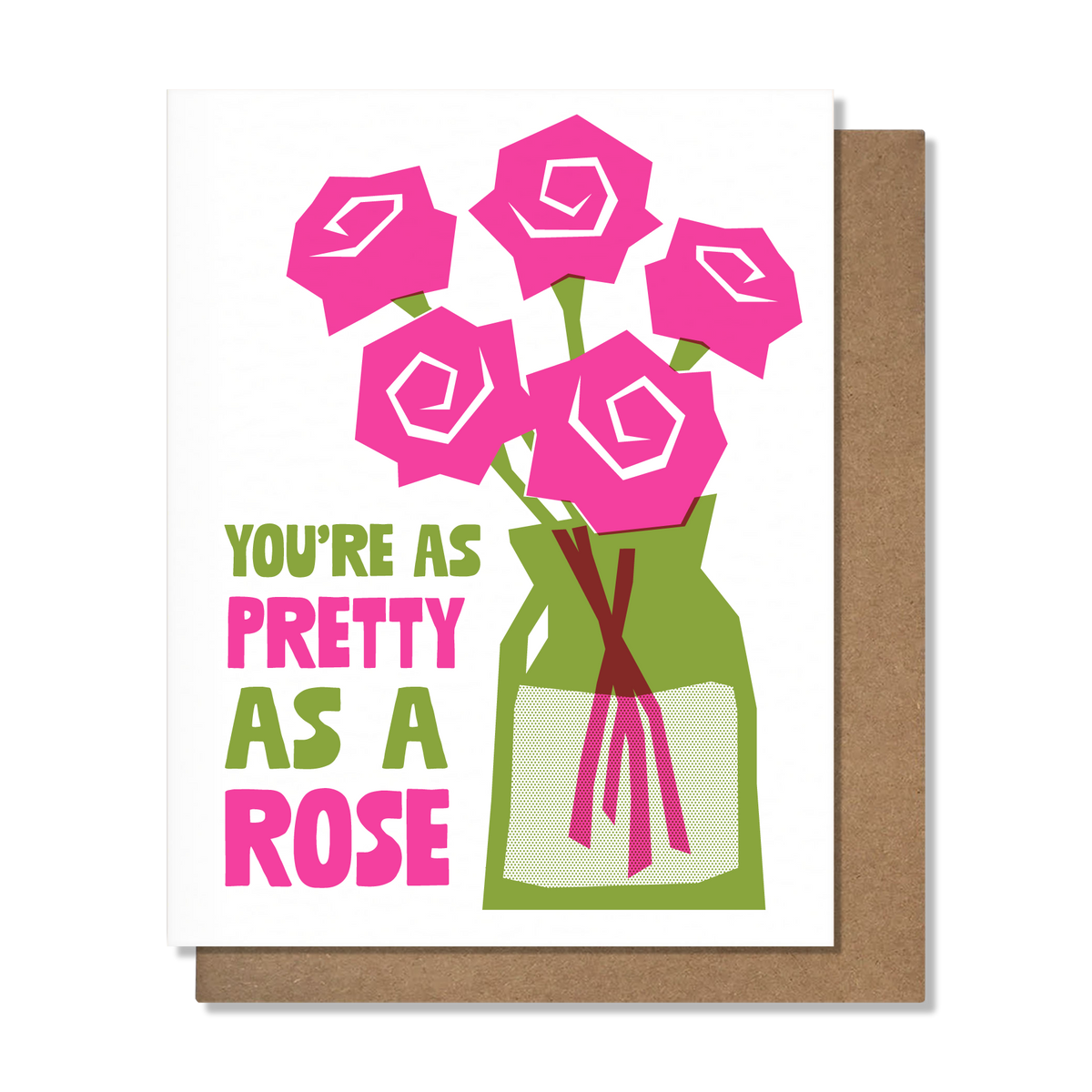 Pretty As A Rose Love Card